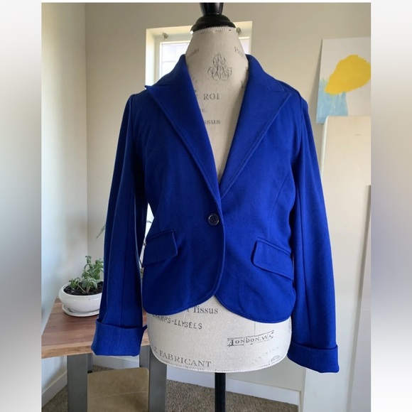 Pendleton Jackets & Blazers - ▶️ Pendleton Coat Womens 6 Blue Long Sleeve Button Blazer Ladies Colorful